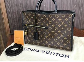 LOUIS VUITTON POPINCOURT MM BLACK M43435 