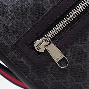 Gucci Men's Black GG Supreme Canvas Messager Bag - 3