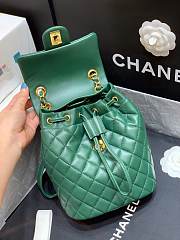 Chanel urban spirit backpack green  - 6