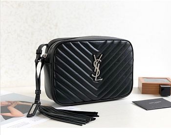 Forubags YSL Black Camera Bag Silver Hardware