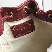 Dior Colored Jacquard Canvas Bucket Bag - 3