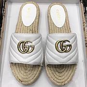 Gucci leather espadrille sandal(Red,Black,White,Nude,Orange) - 5