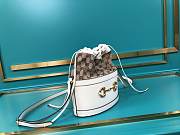 Gucci 1955 Cream White Horsebit Bucket Bag - 3