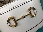 Gucci 1955 Cream White Horsebit Bucket Bag - 2