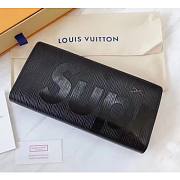 Louis Vuitton Black Supreme Wallet - 1