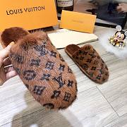 Forubags LV Brown Fur Slippers - 2