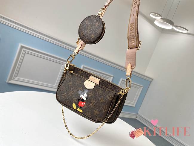 LOUIS VUITTON MULTI POCHETTE ACCESSOIRES M44840 With Mickey Mouse - 1