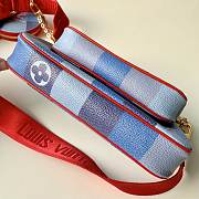 LOUIS VUITTON MULTI POCHETTE ACCESSOIRES RED&BLUE COLOR - 4