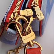 LOUIS VUITTON MULTI POCHETTE ACCESSOIRES RED&BLUE COLOR - 3
