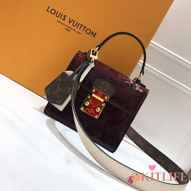 FORUBAGS LV SPRING STREET HANDBAG（Cherry red） - 1