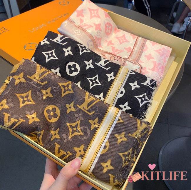 Forubags-26 Louis Vuitton Scarf Kuaile P1136020（3 colors） - 1
