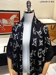 Forubags-29 Louis Vuitton Scarf Kuaile P1139870(Black & Green) - 3