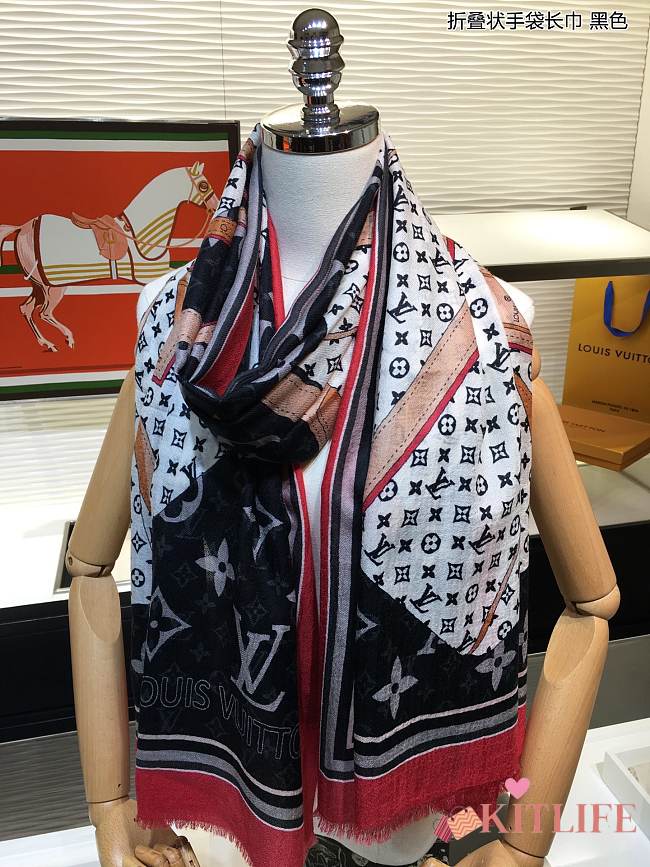 Forubags-49 Louis Vuitton Scarf P1132010 (3 colors) - 1