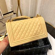 Chanel leboy 67086 Beige Caviar 25cm with shiny gold hardware - 5