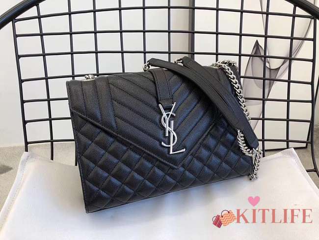 YSL ENVELOPE BAG SLIVER HARDWARE 487206#  - 1