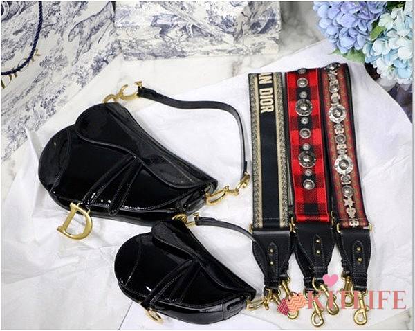 Forubags Dior Black Saddle Bag-20*16*7&26*20*7CM - 1