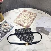 Dior Saddle Blue & Beige Bag Oblique Jacquard - 2