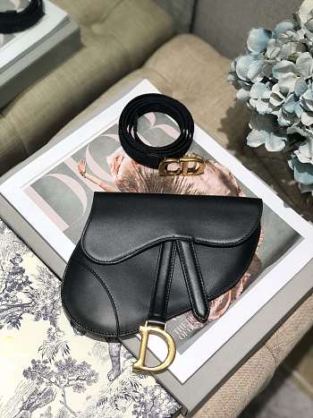 Forubags Dior Saddle Black Waist bag