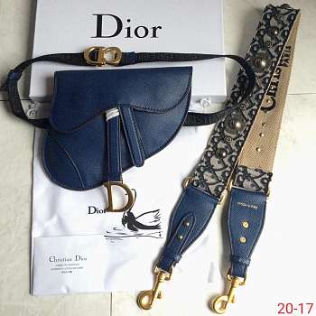 Forubags Dior Blue Saddle Waist bag(with strap)