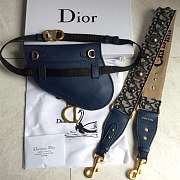 Forubags Dior Blue Saddle Waist bag(with strap) - 5