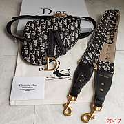 Forubags Dior Black Oblique Saddle Waist bag(with strap) - 1