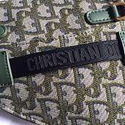 Forubags Dior Green Oblique Saddle Waist bag(with strap) - 3