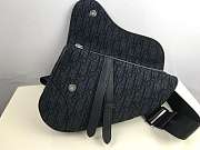 DIOR SADDLE BAG Black Dior Oblique Jacquard - 5