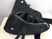 DIOR SADDLE BAG Black Dior Oblique Jacquard - 4