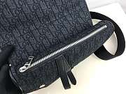 DIOR SADDLE BAG Black Dior Oblique Jacquard - 3