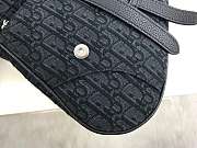 DIOR SADDLE BAG Black Dior Oblique Jacquard - 2