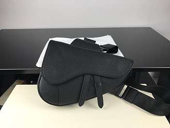 DIOR SADDLE BAG Black Grained Calfskin