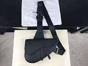 DIOR SADDLE BAG Black Grained Calfskin - 2