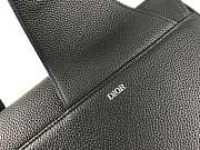 DIOR SADDLE BAG Black Grained Calfskin - 6