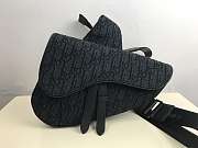 DIOR SADDLE BAG Black Dior Oblique Jacquard - 1