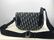 DIOR SADDLE POUCH Beige and Black Dior Oblique Jacquard - 2