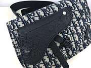 DIOR SADDLE POUCH Beige and Black Dior Oblique Jacquard - 6