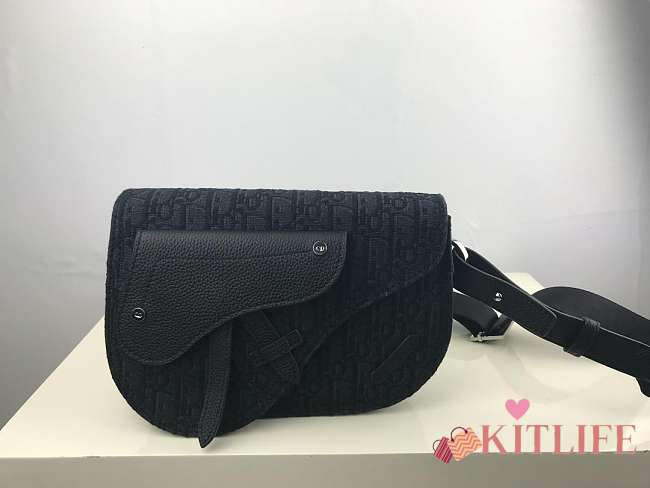 DIOR SADDLE POUCH Dior Oblique Jacquard - 1