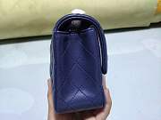 Forubags1 Chanel Mini Flap Blue Bag Lambskin Leather With Silver Hardware 17CM - 5