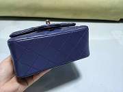 Forubags1 Chanel Mini Flap Blue Bag Lambskin Leather With Silver Hardware 17CM - 6