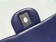 Forubags1 Chanel Mini Flap Blue Bag Lambskin Leather With Silver Hardware 17CM - 4