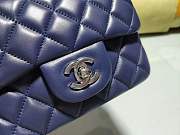 Forubags1 Chanel Mini Flap Blue Bag Lambskin Leather With Silver Hardware 17CM - 2