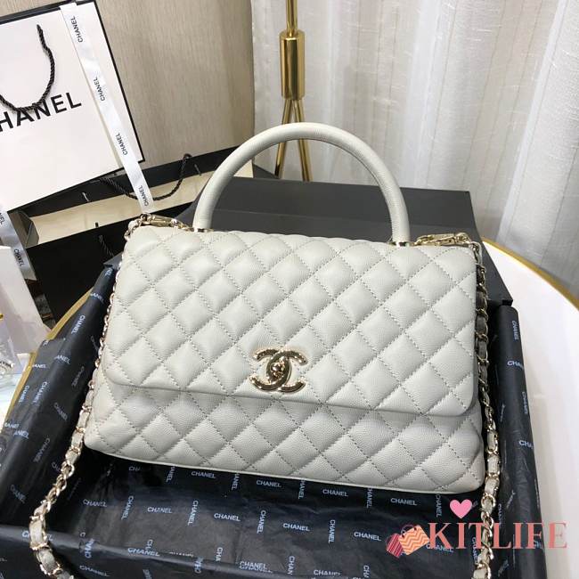 Chanel Coco Handle 92991# Caviar Leather With Gold Hardware - 1