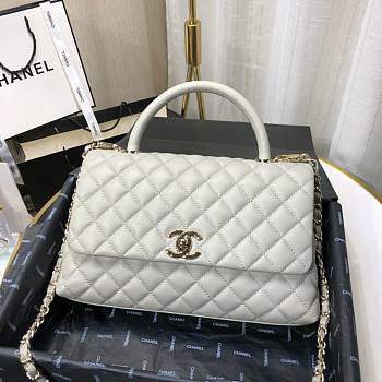 Chanel Coco Handle 92991# Caviar Leather With Gold Hardware