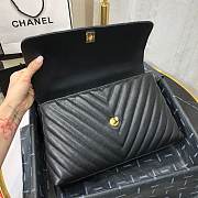 Chanel Coco Handle Caviar Black Leather With Gold Hardware - 4