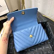 Chanel Coco Handle Blue Caviar Leather With Gold Hardware 23cm - 4