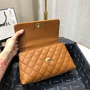 Chanel Coco Handle Brown Caviar Leather With Gold Hardware 23cm - 6