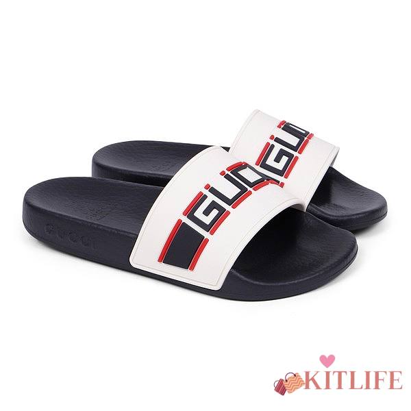 GUCCI Tricolor Logo Sandals - 1