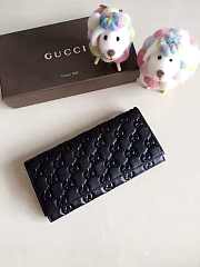 GUCCI  BLACK WALLET - 1