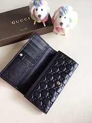 GUCCI  BLACK WALLET - 2