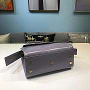 YSL UPTOWN SMALL TOTE IN GRAY - 5